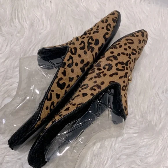 Derek Lam Brown Leopard Print Loafers - Picture 4 of 10